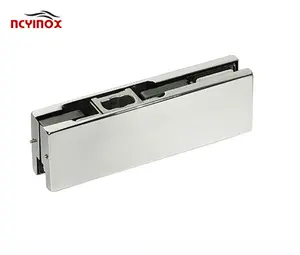 In stock Stainless Steel Cover Plate Clamp Glass Door Bottom Patch Fitting for Frameless Glass Door