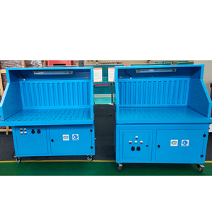 Nieuwe industriële hoog-efficiënte koolstofstalen afzuigtafel polijstmachine stofafzuiger werk las- en slijptafel - Product Image 3