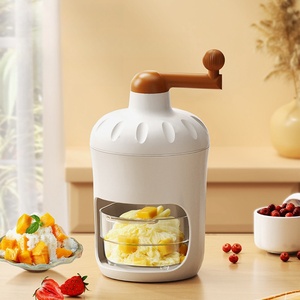 Wholesale Portable Manual Ice Crusher Small Kitchen Bar Tool for Smoothie <b>Maker</b> Sustainable Plastic Hand Crank Drink Blender - Product Image 1