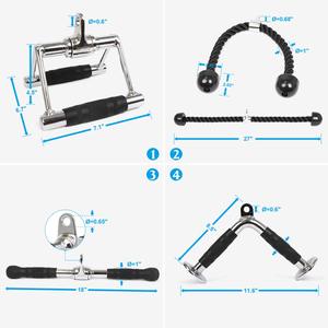 Triceps Rope LAT Pull Down <strong>Bar</strong> <strong>V</strong> <strong>Bar</strong> with Rotation <strong>V</strong>-Shaped <strong>Bar</strong> Cable Machine Accessories - Product Image 6