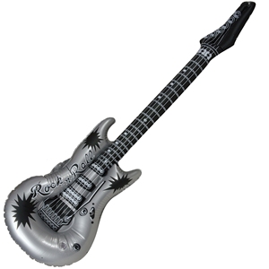 Chitarra Gonfiabile Personalizzata Economica in PVC per Bambini 80CM Certificata CE/EN71/BSCI Marca ZX TS-01 per Pubblicità - Product Image 1