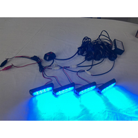4 kits de feux de gril clignotants à LED minces 12V/24V pour voitures et camions Nouvel état en plastique avec un interrupteur