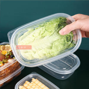 Dùng Một Lần Thân Thiện Với Môi Pet Vuông Hộp Ăn Trưa Hộp Thực Phẩm <span class=keywords><strong>Container</strong></span> Thương Mại Thực Phẩm Cấp Lò Vi Sóng An Toàn Bánh <span class=keywords><strong>Sandwich</strong></span> Sản Xuất - Product Image 6