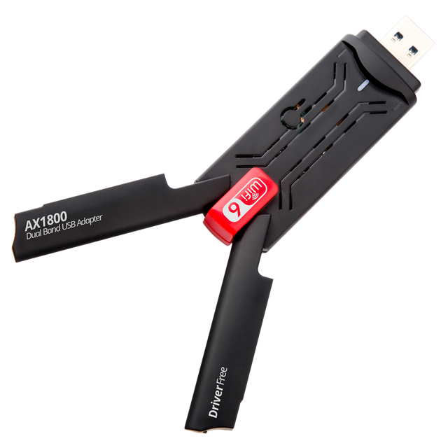 WiFi 6 Dual Band USB 3.0 Wireless Network Card AX1800M Driverless Wifi Adapter USB 3.0