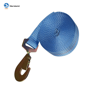Sangle de fixation HIDEA de 2 pouces avec mousqueton plat ou mousqueton plat torsadé en polyester pour camion à plateau - Product Image 1