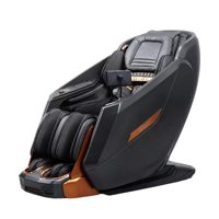 Fauteuil de massage électrique pour le corps entier, massage par airbag, commande vocale, charge sans fil, rouleau pour les mollets, ions négatifs, écran tactile de 7 pouces