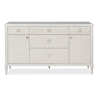 Commode de luxe personnalisée de style européen et américain avec incrustations de nacre et coiffeuse en bois massif pour la décoration de chambre