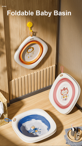 <span class=keywords><strong>Bañera</strong></span> Plegable Portátil Multiusos para Viajes y Campamentos, con Lindos Diseños de Dibujos Animados, para Niños, para Lavar la Cara y los Pies, para Bebés - Product Image 6