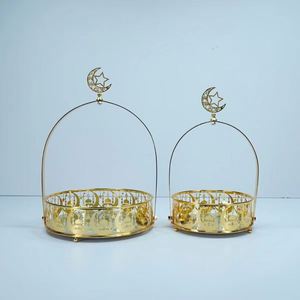 ถาดเสิร์ฟเค้กช็อกโกแลตสุดหรูสำหรับเทศกาลอีด รอมฎอน ของชาวมุสลิม ถาดโลหะรูปพระจันทร์และดาวสำหรับตกแต่งเค้กในช่วงรอมฎอน - Product Image 6