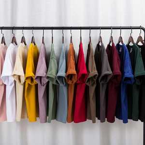 High Quality 180gsm 100% Cotton Custom Men's Blank Heavy Weight Oversized <b>Plus</b> <b>Size</b> Eco-Friendly Quick Dry T-Shirt - Product Image 5