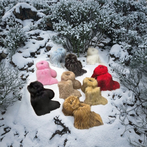 Зимние осенние детские унисекс теплые сапоги для снега, мягкие пушистые ботинки из искусственного меха, на плоской подошве, нескользящие, роскошные меховые туфли - Product Image 3