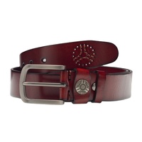 Ceinture pour homme Titancore, en cuir véritable monocouche durable, finition huilée, boucle en alliage solide, longueur réglable 4 cm, formelle