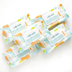 HOT OEM Private Logo Alcohol Free Unscented Wipes Skin Care Natural Organic Water Wipes Baby Surface Cleaning Wet Wipes