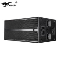 Subwoofer actif professionnel double 18 pouces, système de subwoofer haute puissance 18 pouces, haut-parleur de basses pour stade