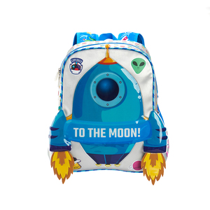 अंतरिक्ष यान रॉकेट बच्चों को यूनिसेक्स स्कूल बैकपैक 3 डी प्यारा नरम छात्र बैग 56-76l क्षमता फैशन एयर कुशन बेल्ट - Product Image 1