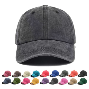 Wholesale Blank Washed Unstructured, Low Profile Dad Hat Brand Gifts Custom Logo Cotton Plain Strapback Vintage <b>Baseball</b> <b>Cap</b>/ - Product Image 2