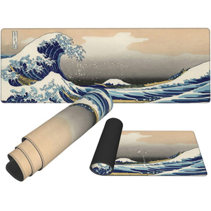 The Great Wave Mouse Pad 80x30cm Gaming <b>Desk</b> Mat <b>Large</b> Size Art Design - Product Image 1