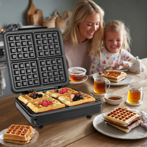 <span class=keywords><strong>Macchina</strong></span> Professionale per <span class=keywords><strong>Waffle</strong></span> Industriale Commerciale Personalizzata Belga a Cono Uovo Bubble 4 Fette Elettrica Mini W001 - Product Image 4