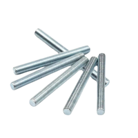Q235 Carbon Steel 4.8 Grade Blue White Zinc Plated Fully Threaded Rod Double End Stud Bolt 1-3m for Ceiling Hanger