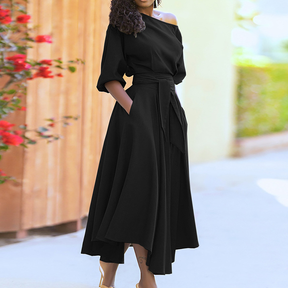 long dresses for women red Rihoas Elegant Jacquard Formal Dress main image 1
