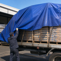 Bâche industrielle en PVC enduit JS 900GSM, imperméable, résistante aux déchirures, aux moisissures et aux flammes, pour couverture de camion