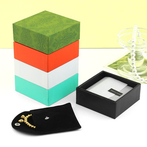 Boîte de rangement pour bijoux Tian Di Gai, boîte en papier multicolores à angle droit, personnalisation et vente en gros possibles - Product Image 1