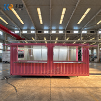 Restaurant Conteneur Personnalisé Modulaire pour la Restauration, Conteneur Maritime Aménagé avec Cuisine, Bar Mobile de Plage