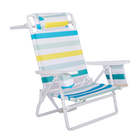 Chaise de plage légère en aluminium, grande remise, Promotion d'usine, réglable, inclinable à 5 positions, Portable