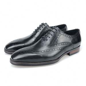 Zapatos Oxford de Cuero Personalizados de Alta Gama, con Punta Cuadrada, Casuales y Formales para Otoño, con Cordones, para Uso Laboral - Product Image 6