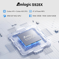Nouvelle boîte TV AI-SR H96 MAX M12 Amlogic S928X AV1 8K Android 11 WiFi 6 Smart TV Box avec télécommande vocale 2.4G