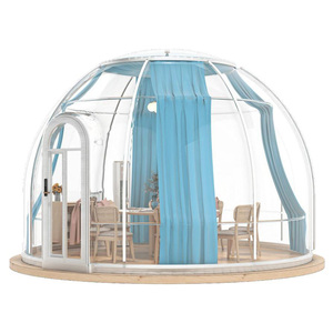 Lüks Modern dört mevsim kubbe çadır glaoutdoor açık temizle Igloo Geodesic rüzgar geçirmez ve yağmur geçirmez otel kubbeli çadırlar tatil için - Product Image 4