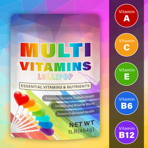 Vitahall Yetişkinler ve Çocuklar İçin Şekersiz Organik Formüllü Bitki Bazlı Günlük Takviye Edici Lolipop Multivitamin, Bağışıklığı Güçlendirir - Product Image 5