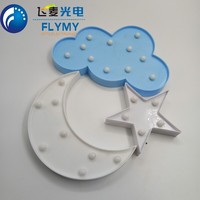 Belle lune étoile nuage LED 3D veilleuse taille moyenne lampe intérieure pour enfants chambre fête mariage décor bébé chambre décor