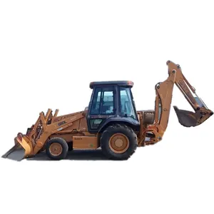 Used Construction Machinery Wheel Backhoe Loader 580L 100% original from USA with good motor