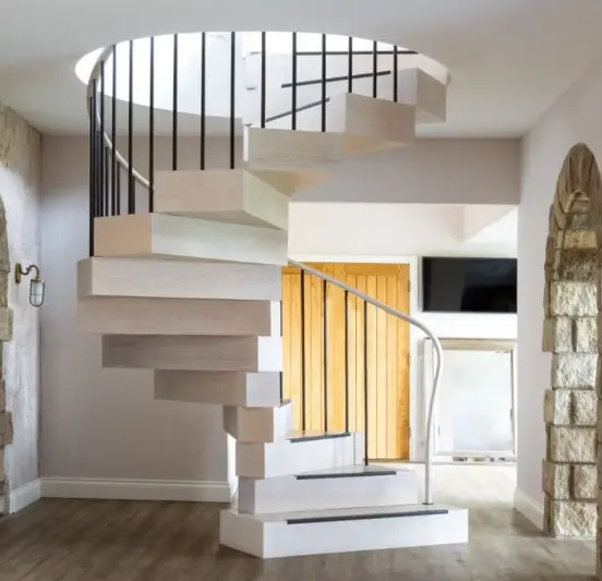Prima Fotos de Escaleras de hierro Escaleras de madera para interiores Escalera de caracol