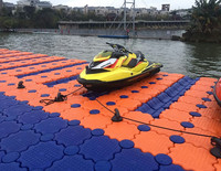 Vente en gros d'usine : Ponton flottant en plastique modulaire pour quai de jet-ski, bateau et bateau à moteur, quai flottant pour parc aquatique