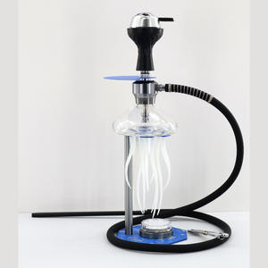 Nouveau modèle 2026 <span class=keywords><strong>Chicha</strong></span> en aluminium design méduse Xkah avec lumières LED, <span class=keywords><strong>Chicha</strong></span> lumineuse - Product Image 1