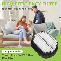 Filtre à cartouche pour aspirateur compatible avec l'aspirateur TINE/CO Floor ONE 2.0 Slim Plus Edition, accessoires de rechange