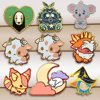 Pins et badges personnalisés en métal émaillé (dur ou souple) sans minimum de commande, ainsi que badges de revers, badges pour casquettes et badges pour chapeaux à motifs animaux de dessin animé stylés