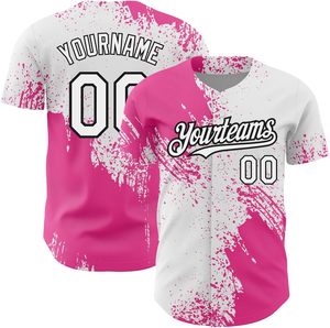 Personnaliser Hommes Femmes Jeunes Gradient Baseball Jersey Bouton Vers Le Bas Hip Hop Chemises Personnalisé Cousu Nom Numéro Logo - Product Image 1