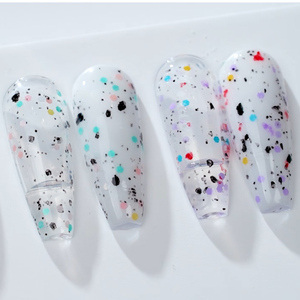 MissGel Polka Dot Glitter Color Non Wipe Topcoat Venta al por mayor No Wipe Top Coat UV Nail Polish Top Gel - Product Image 5