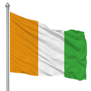 Venta directa de fábrica, tela de poliéster personalizada para exteriores, impresión Digital de doble cara, pancartas de bandera nacional de <span class=keywords><strong>Costa</strong></span> de Marfil de 3x5 pies - Product Image 6