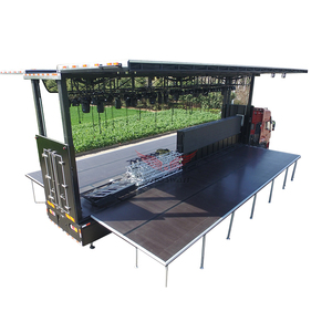 Xe Kéo Sân Khấu Di Động SINOSWAN ST130 Xe Tải Phúc Âm Thủy Lực Di Động Sân Khấu Phản Bội Với Hệ Thống Thủy Lực Xe Sân Khấu - Product Image 5