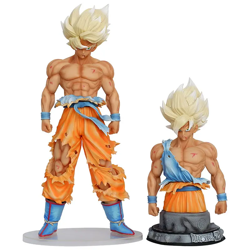 Chất Lượng Cao Dbz Thêm Kích Thước Lớn 42Cm Đồ Chơi Hình Busts Dragon Balls Đầu Tiên Siêu Saiyan Bust Goku Anime Hình