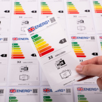 Étiquettes autocollantes électroniques et électriques en acrylique imperméable de haute qualité, durables, holographiques, avec impression personnalisée YHH