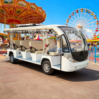 Bus de tourisme électrique blanc 2026, 11 places, autonomie 100-120 km, vitesse maximale 30-40 km/h, bus de patrouille touristique