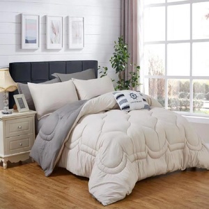 Hot Bán 3-Mảnh Rắn Màu Đỏ Dệt Polyester California Vua Comforter <span class=keywords><strong>Set</strong></span> Cho Nhà Bệnh Viện Khách Sạn Hoặc Đám Cưới - Product Image 2