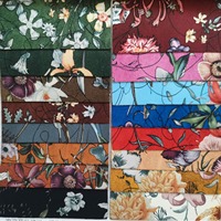 Nouveau design imprimé floral en cuir, daim, fleur, simili cuir, vinyle, tissu pour sac à main