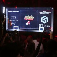 Proyector de Hologramas 3D para Discotecas, Letrero LED con Mensajes de Billetes, Exhibidor de Licores, Publicidad de LOGOTIPOS, Presentador de Servicios VIP