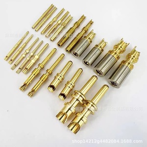 Connecteurs étanches personnalisés plaqués or, broches en cuivre H62, prises aviation mâle/femelle XSL 126 220V 2 20A - Product Image 3